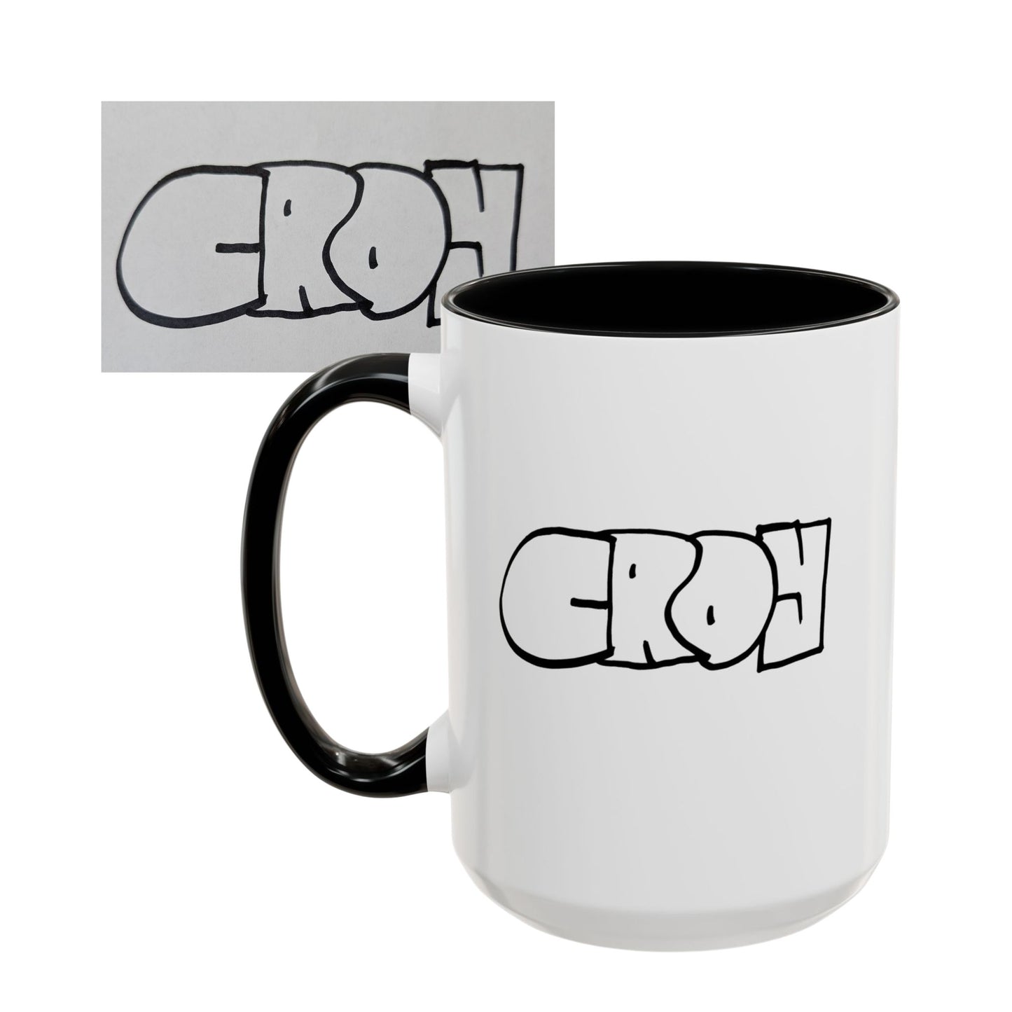 Personalized Hand Drawn Name Mug