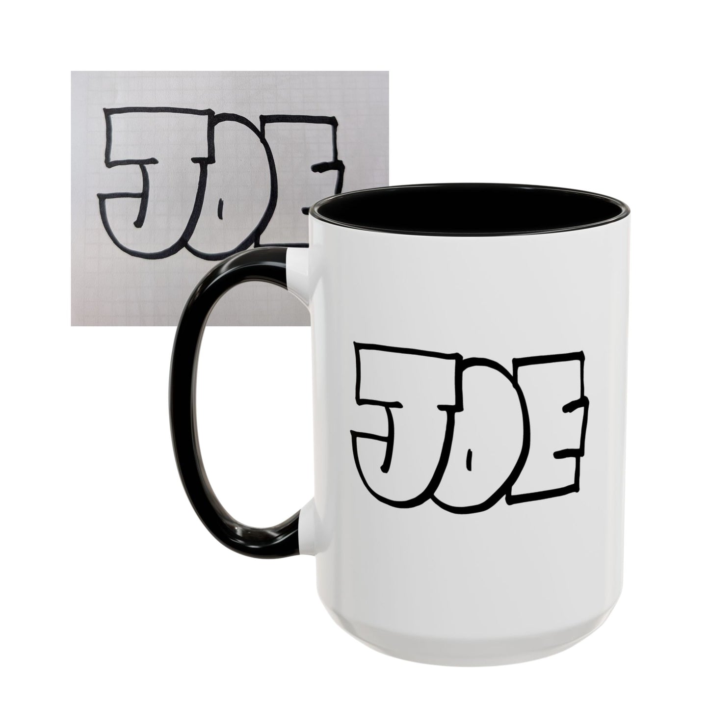 Personalized Hand Drawn Name Mug