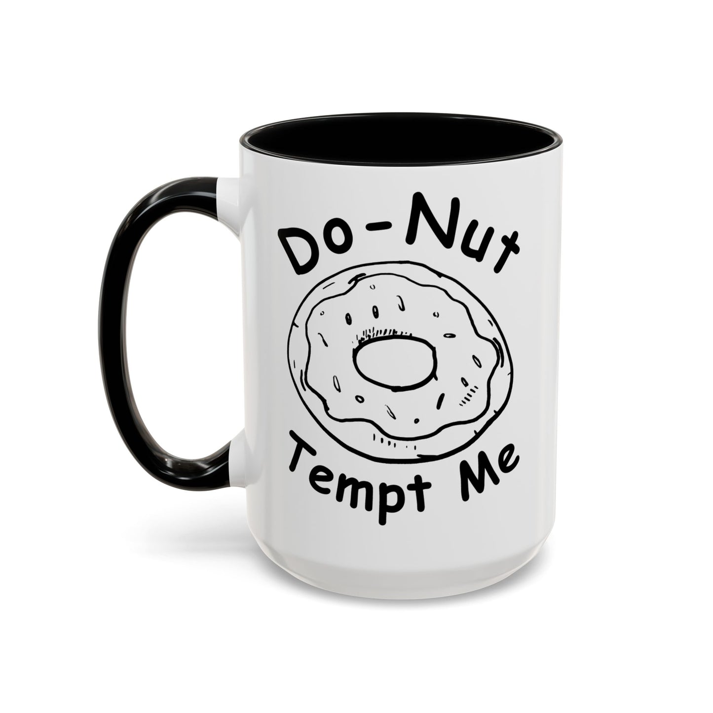 Do-Nut Tempt Me Hand Drawn Coffee Mug