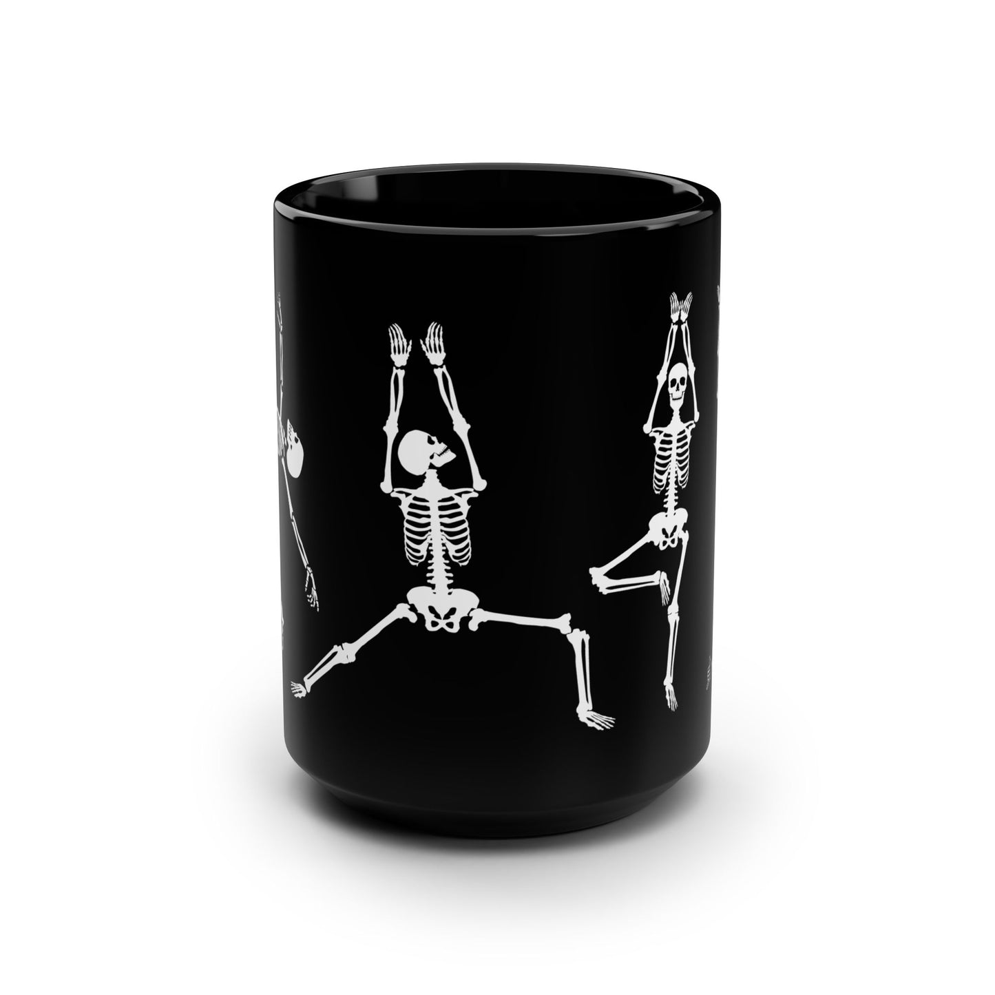 Skeleton Pose Coffee Mug front