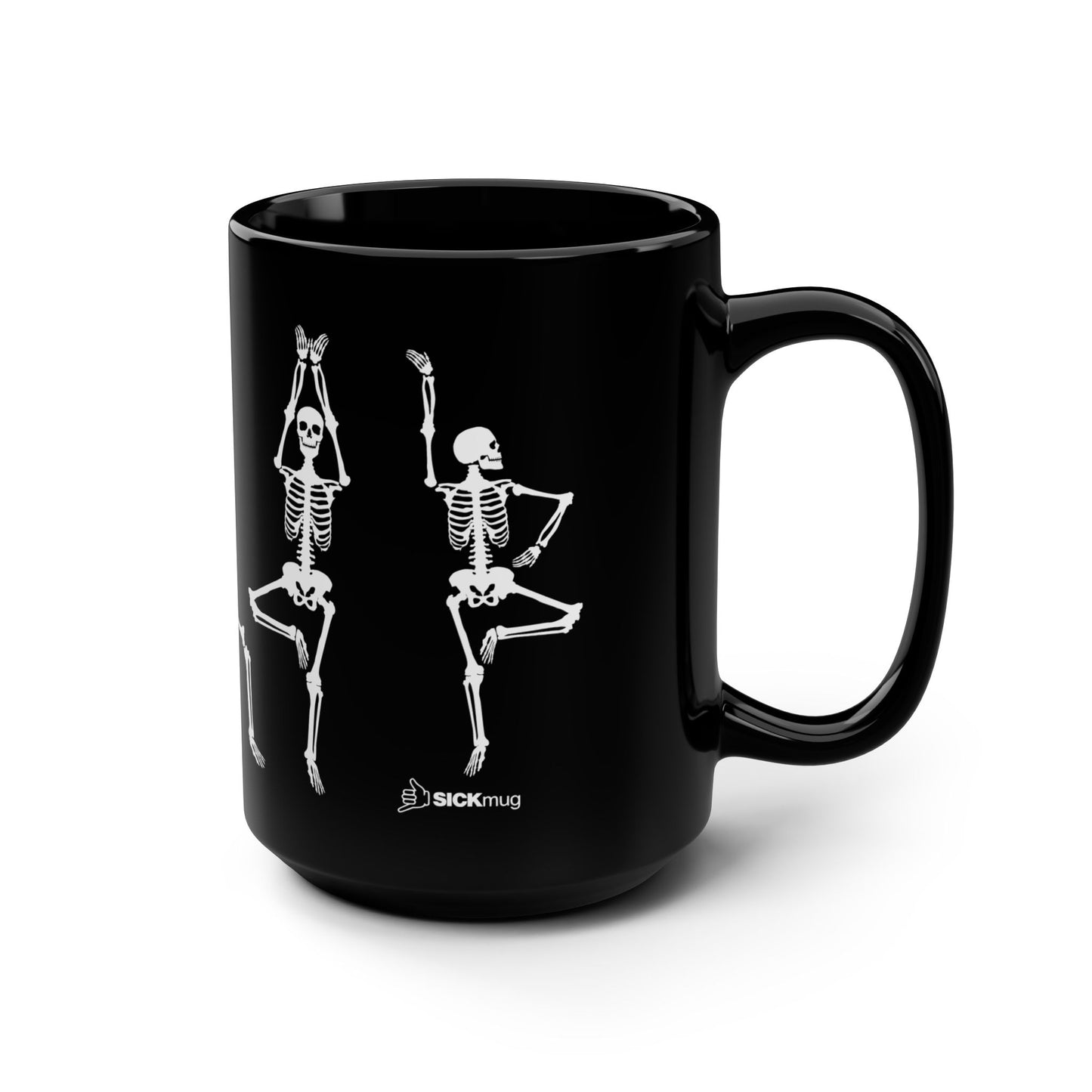 Skeleton Pose Coffee Mug right