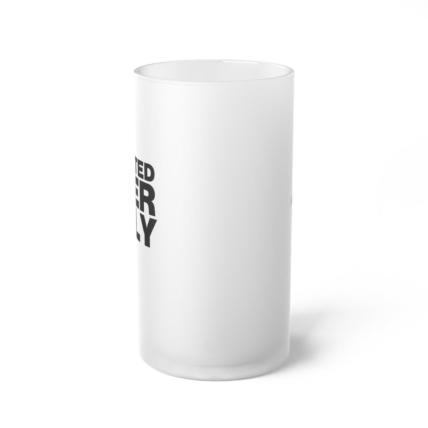 Frosted Beer Only Glass Mug