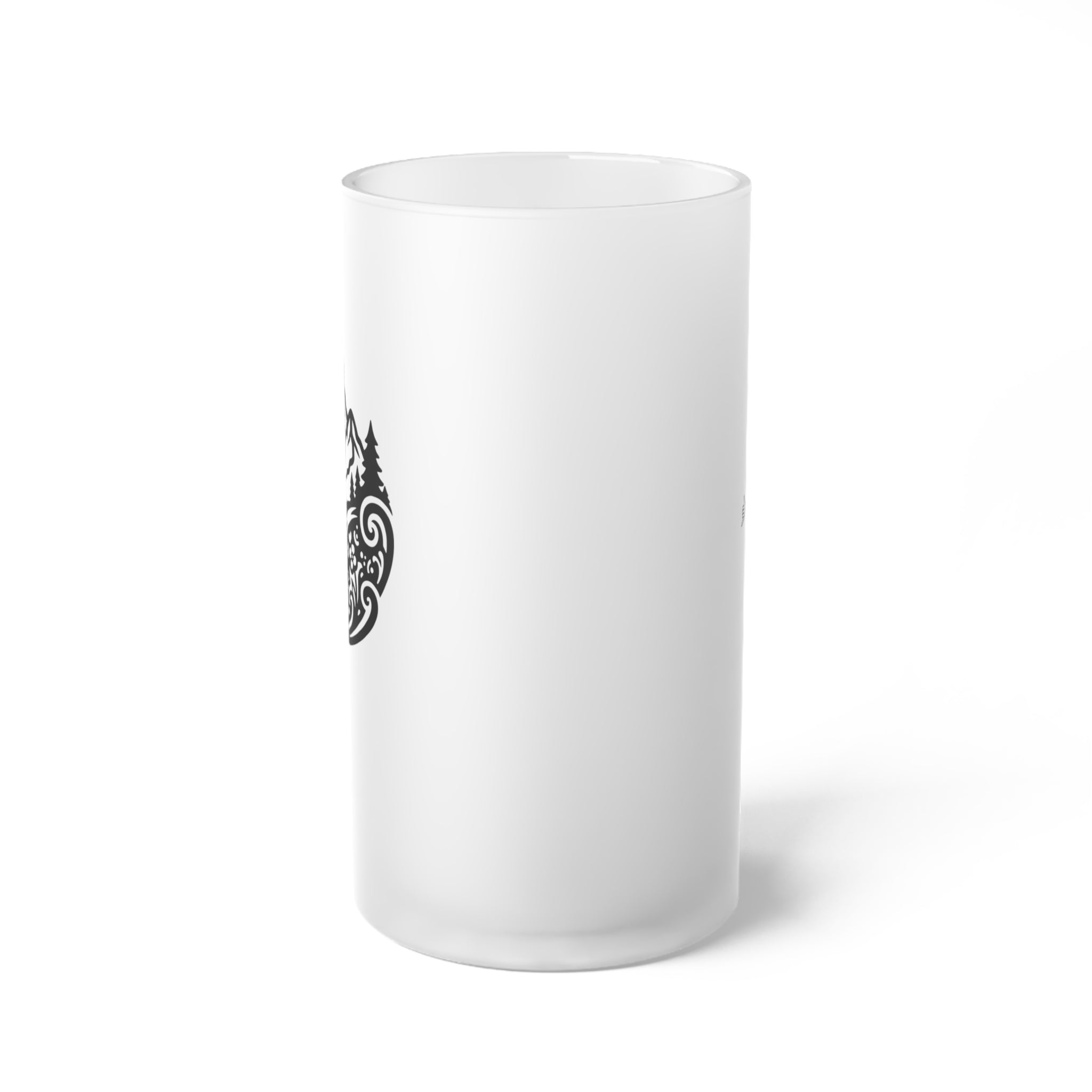 Nature Vibes Frosted Glass Mug