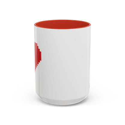 Pixel Heart Coffee Mug