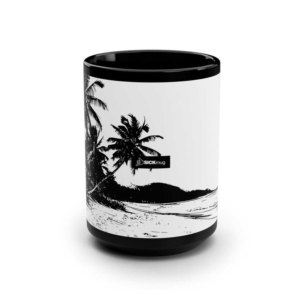 Beach Silhouette Coffee Mug front
