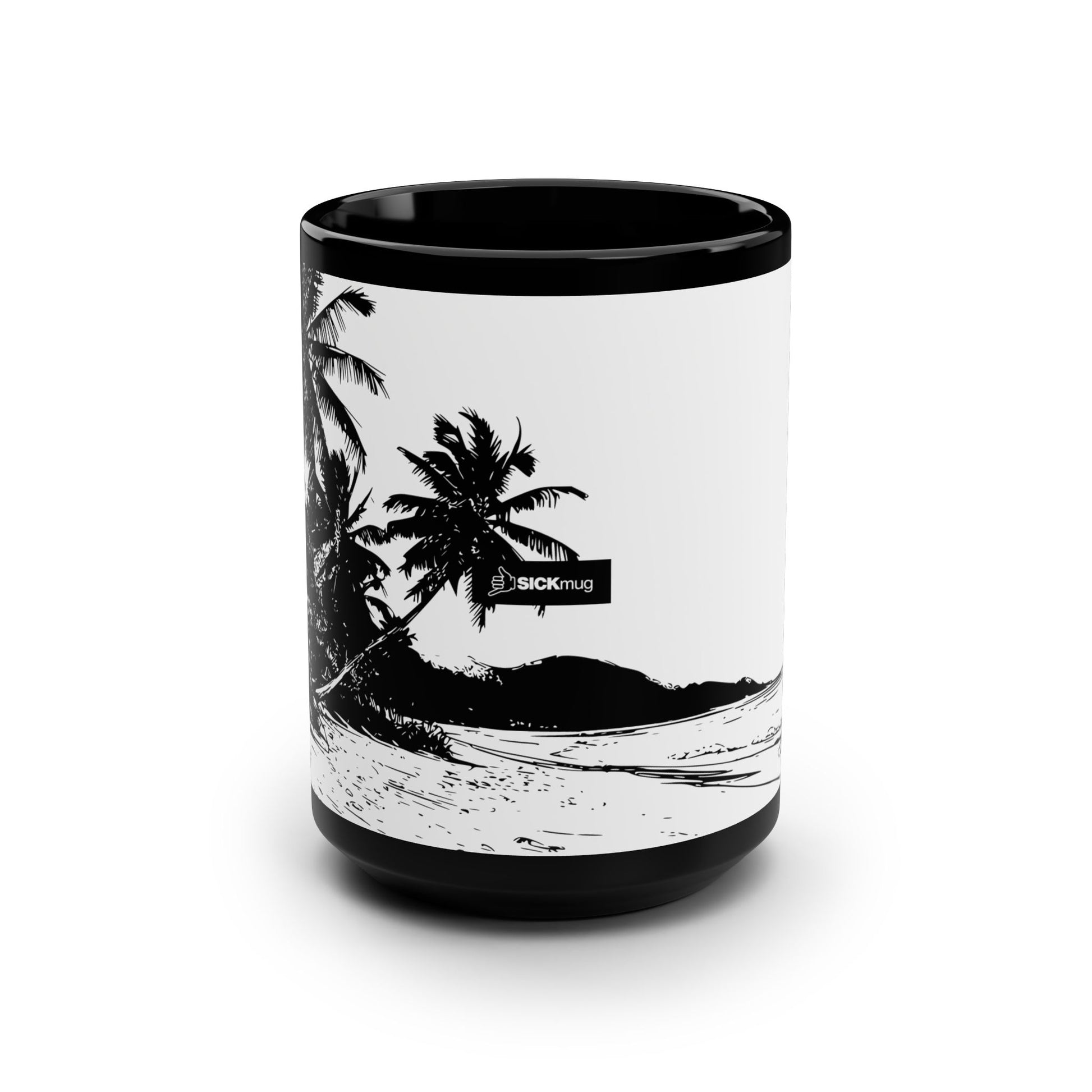 Beach Silhouette Coffee Mug front