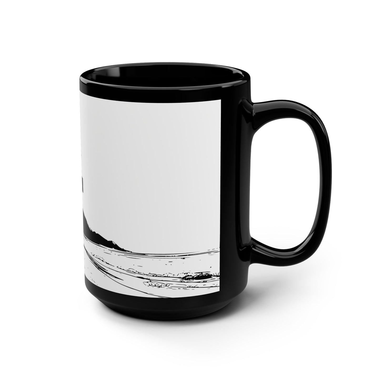 Beach Silhouette Coffee Mug right