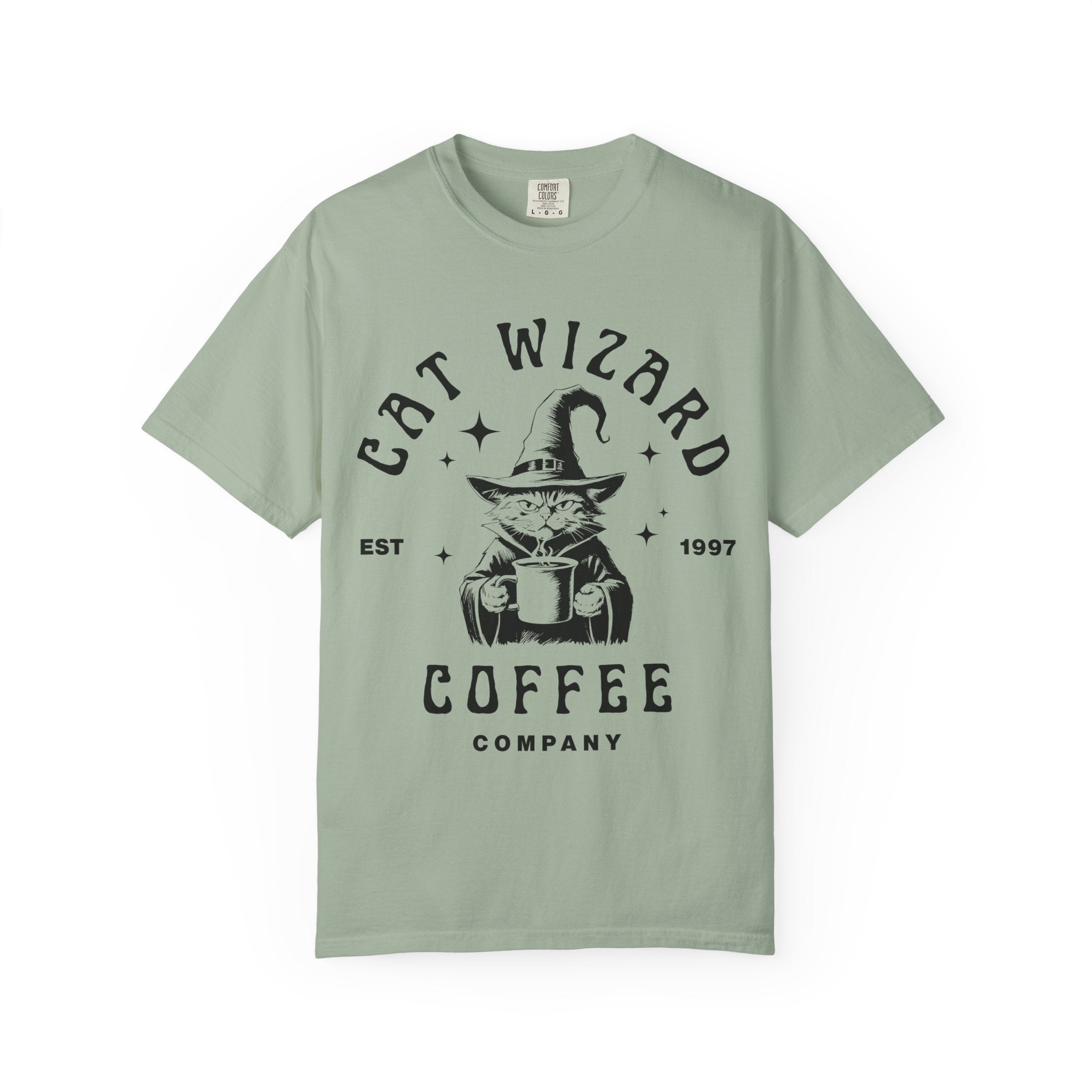Cat Wizard Coffee T-Shirt