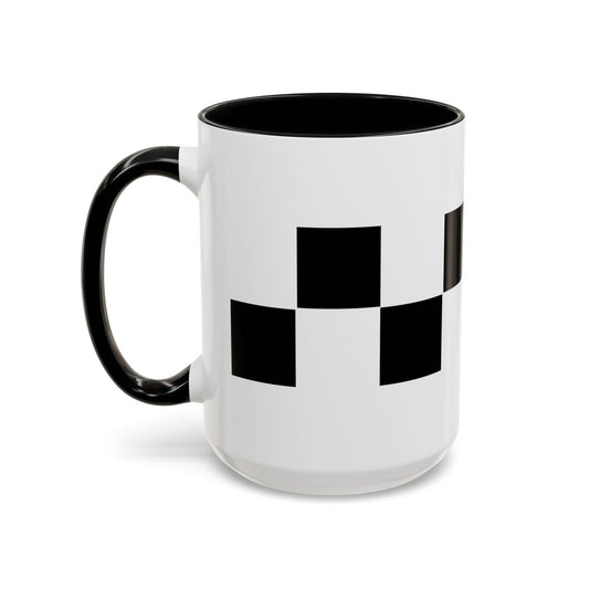 Checkered Stripe Coffee Mug right
