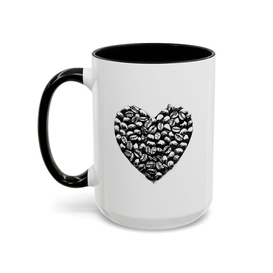 Coffee Bean Heart Mug right