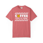 Coffee Makes Me Happy Smiley T-Shirt
