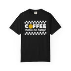 Coffee Makes Me Happy Smiley T-Shirt