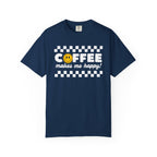 Coffee Makes Me Happy Smiley T-Shirt