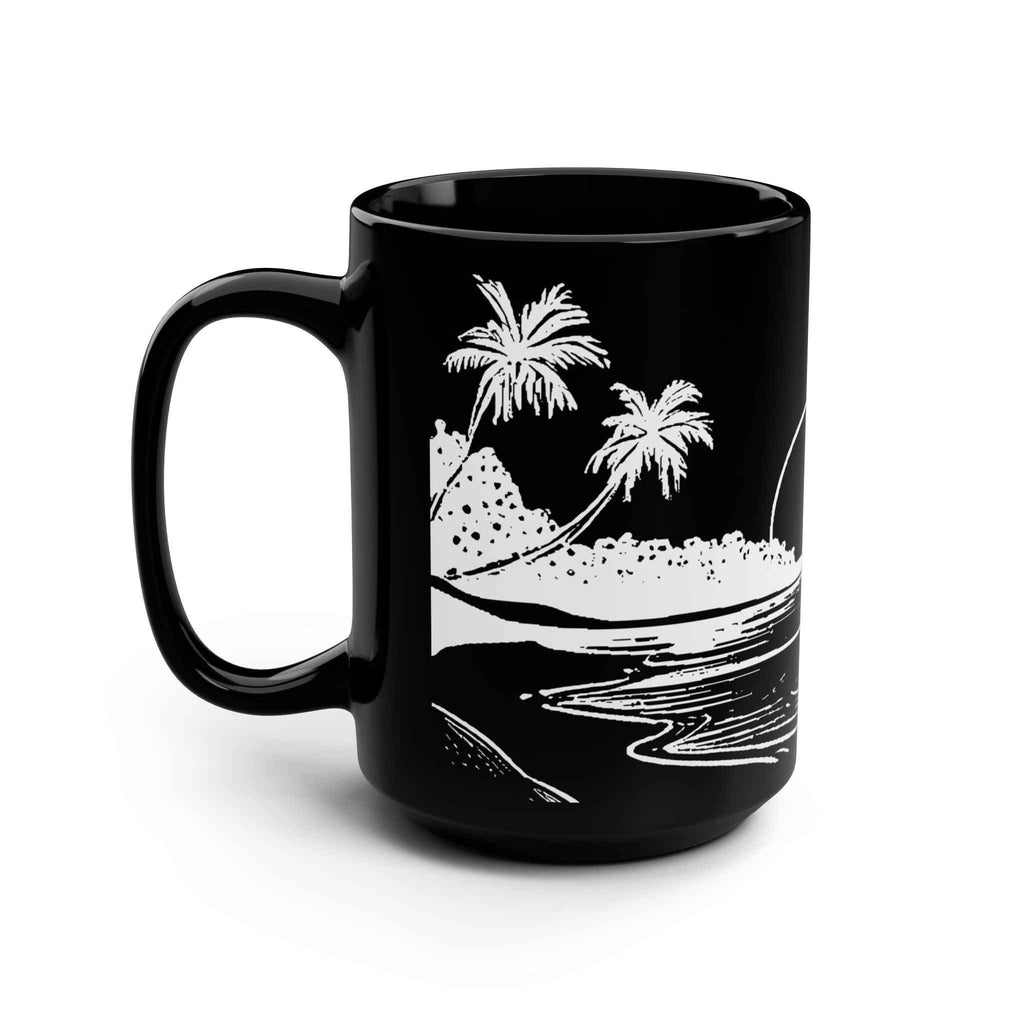 Dark Beach Coffee Mug