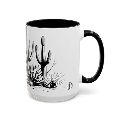 Desert Plants Coffee Mug left