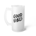 Good Vibes Frosted Glass Mug