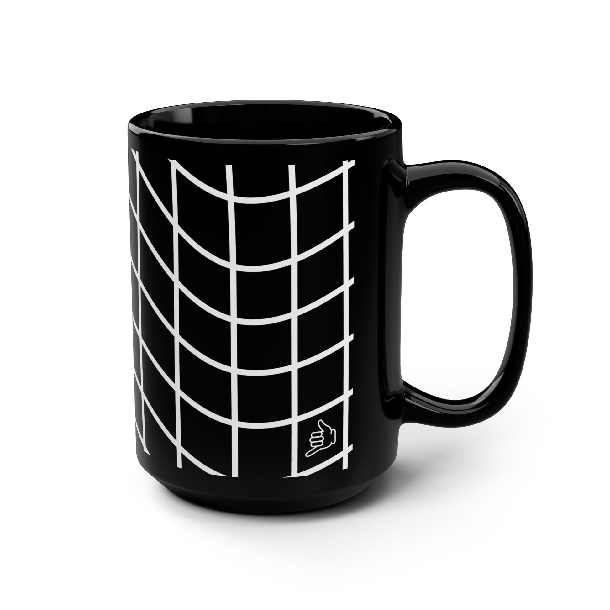 Grid Wave Coffee Mug left