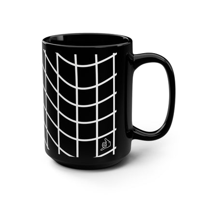 Grid Wave Coffee Mug left