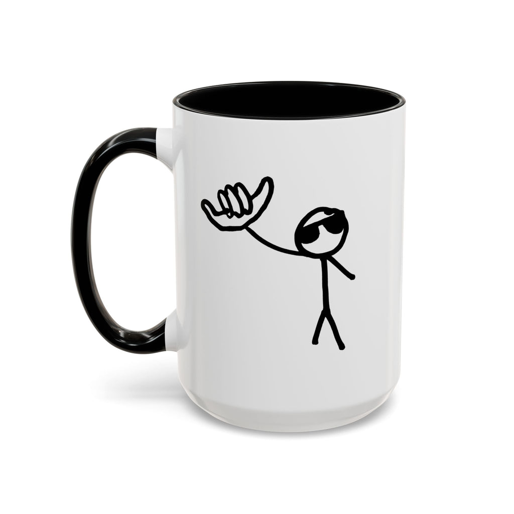 Hang Loose Guy Hand Drawn Mug