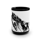 Mountain Peak Silhouette Coffee Mug center