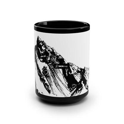 Mountain Peak Silhouette Coffee Mug center