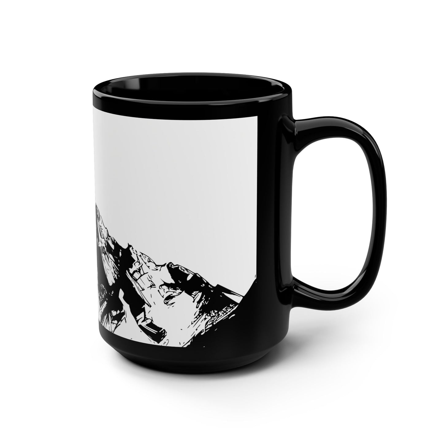 Mountain Peak Silhouette Coffee Mug right