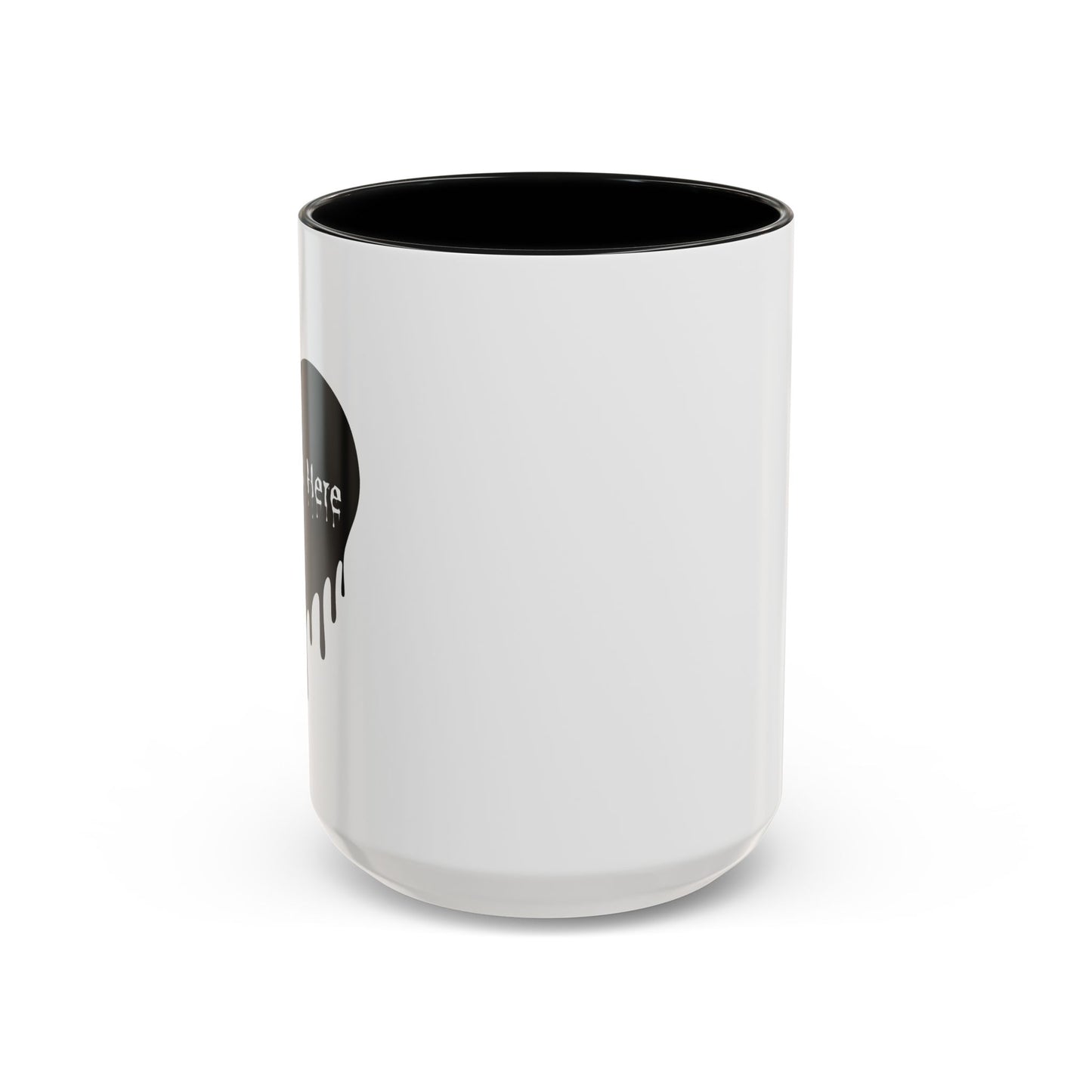Personalized Drippy Heart Mug front