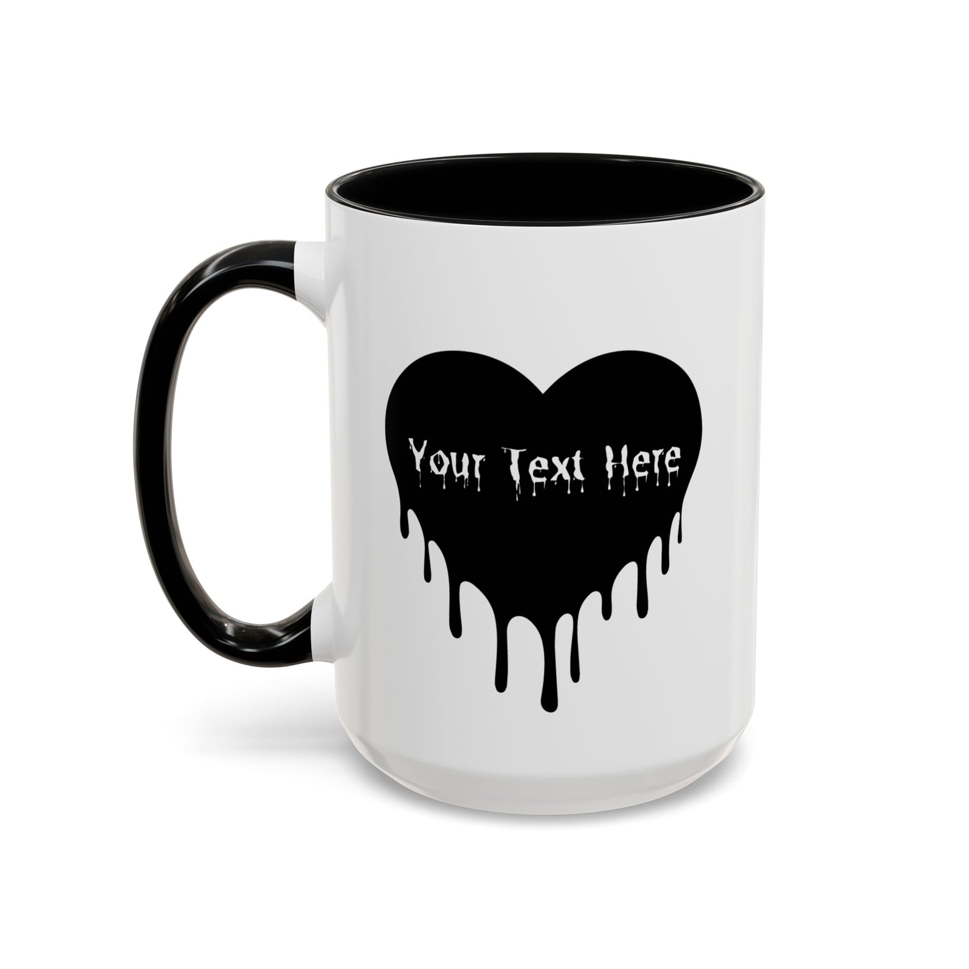 Personalized Drippy Heart Mug right