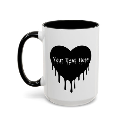 Personalized Drippy Heart Mug right
