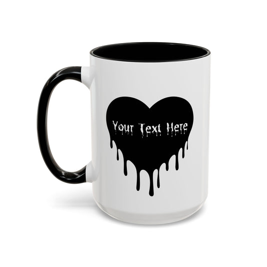 Personalized Drippy Heart Mug right