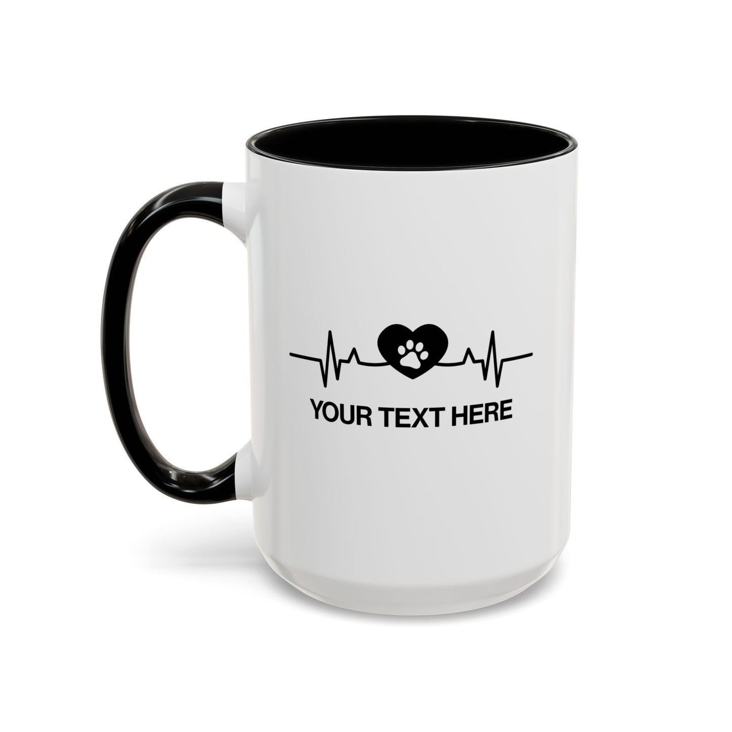 Personalized Pet Lifeline Coffee Mug right