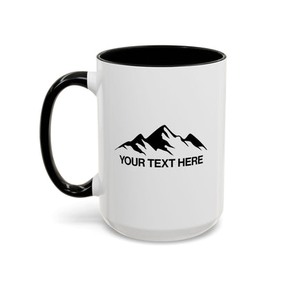 Personalized Simple Mountain Coffee Mug right