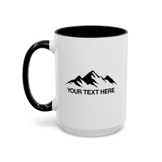 Personalized Simple Mountain Coffee Mug right