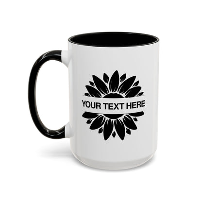 Personalized Sunflower Coffee Mug right