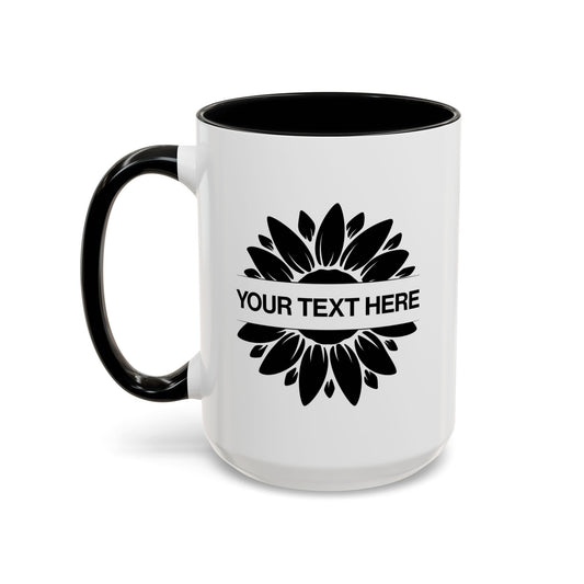Personalized Sunflower Coffee Mug right