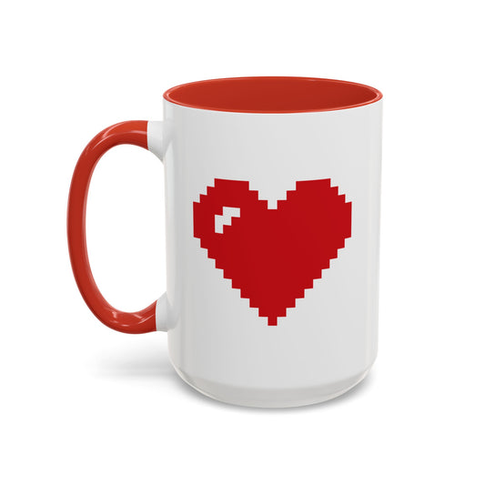 Pixel Heart Coffee Mug