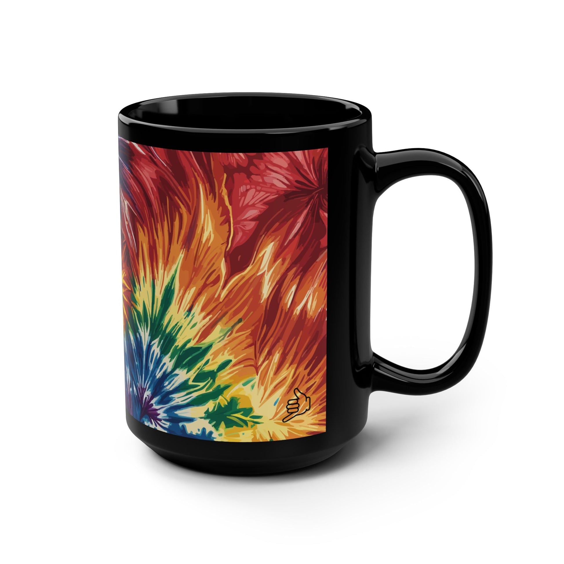Rainbow Tie Dye Mug left