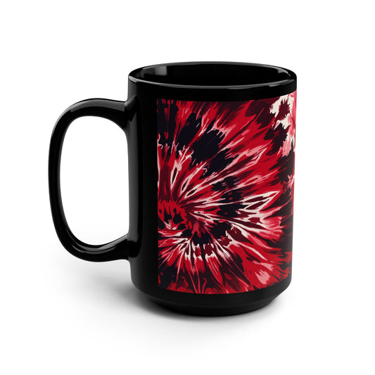 Red Tie Dye Coffee Mug right