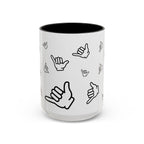 Scattered Shaka Coffee Mug front