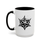 Simple Snowflake Sketch Mug Right