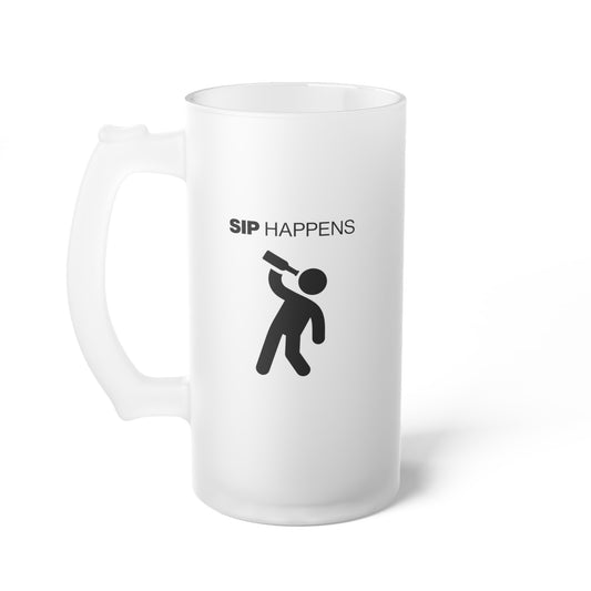 Sip Happens Glass Mug