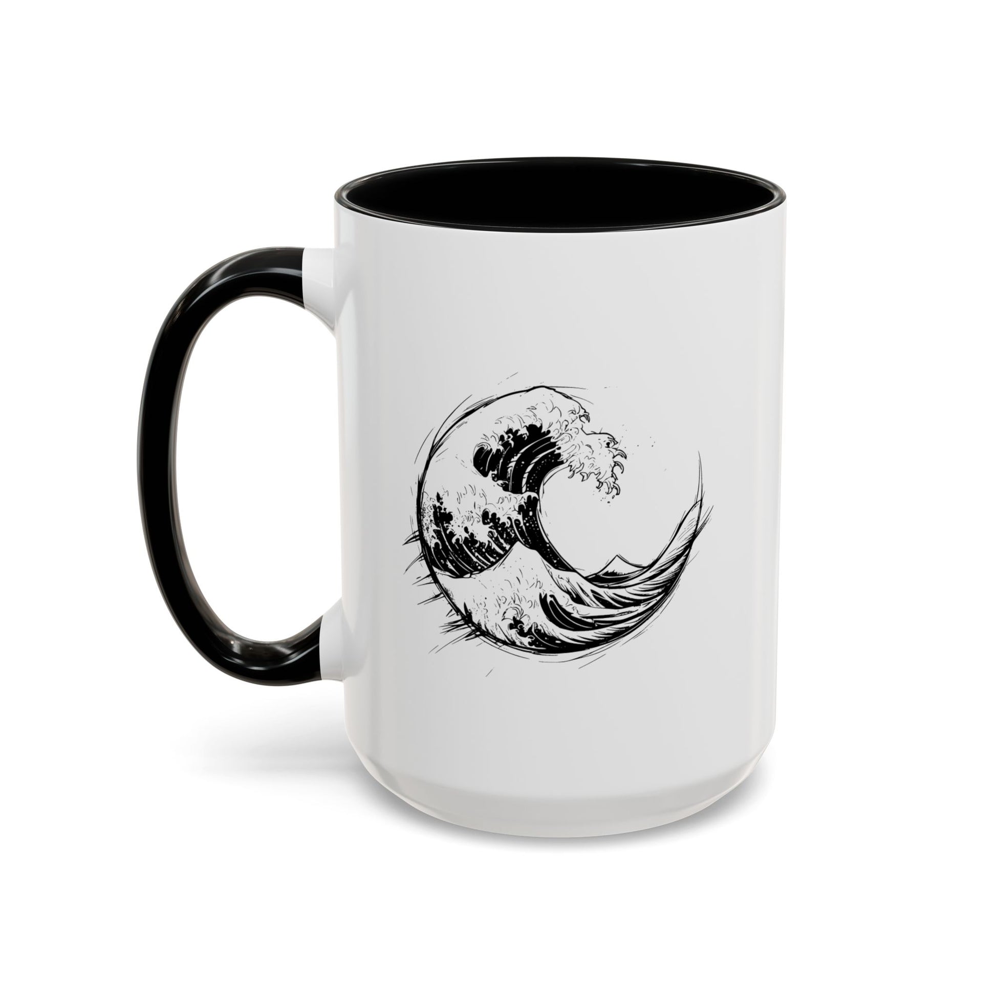 Sketched Circle Wave Mug right