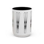 Snow Ski Coffee Mug front