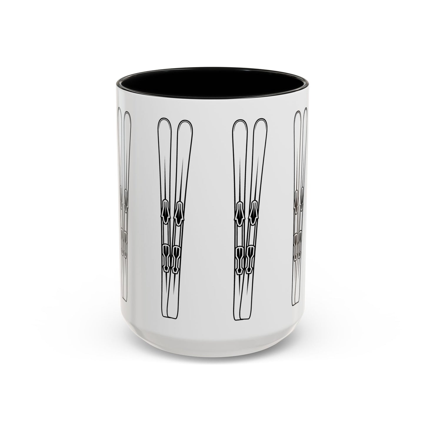 Snow Ski Coffee Mug front