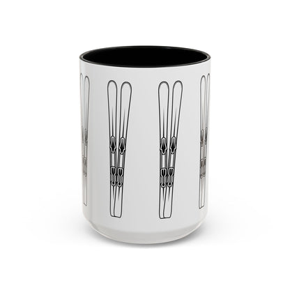 Snow Ski Coffee Mug front