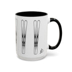 Snow Ski Coffee Mug left