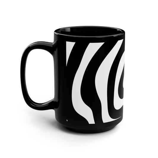 Squiggle Swirl Trippy Coffee Mug right