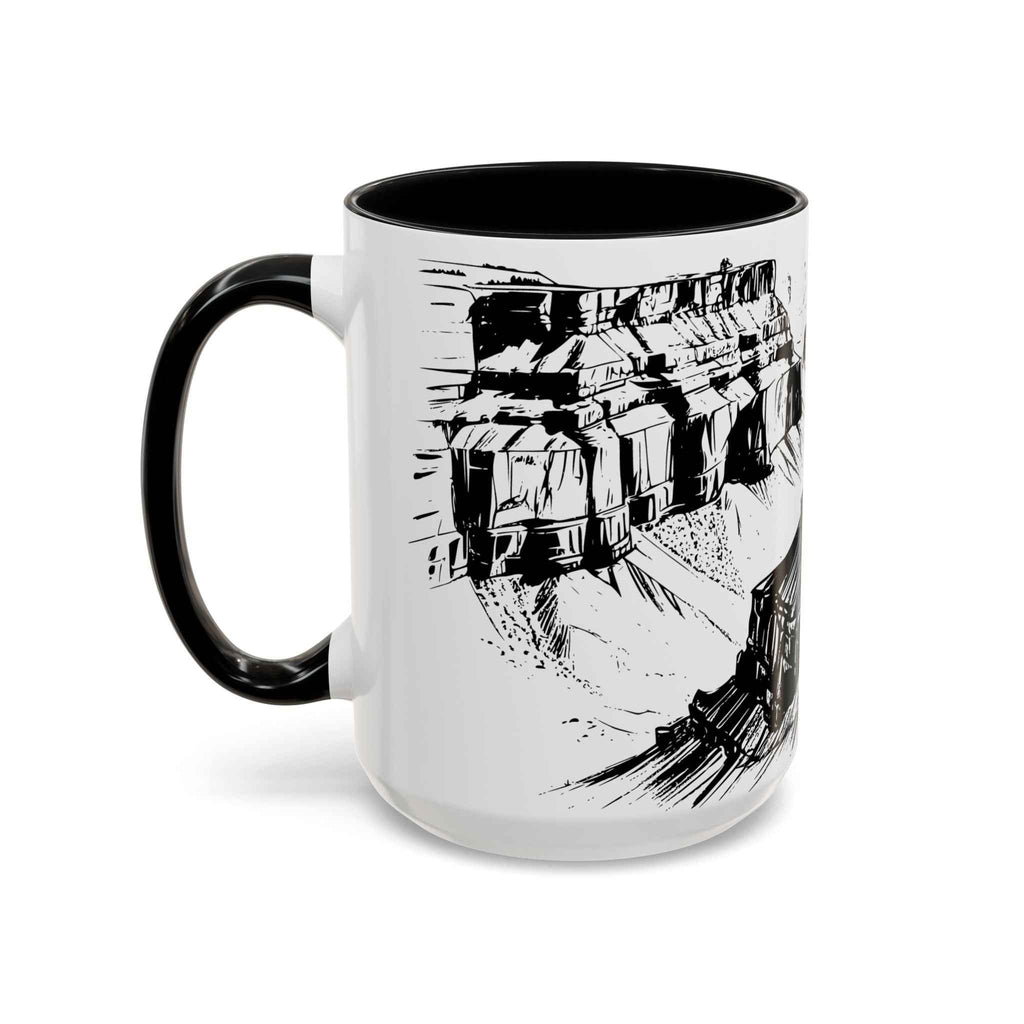 Wrapped Canyon Sketch Coffee Mug