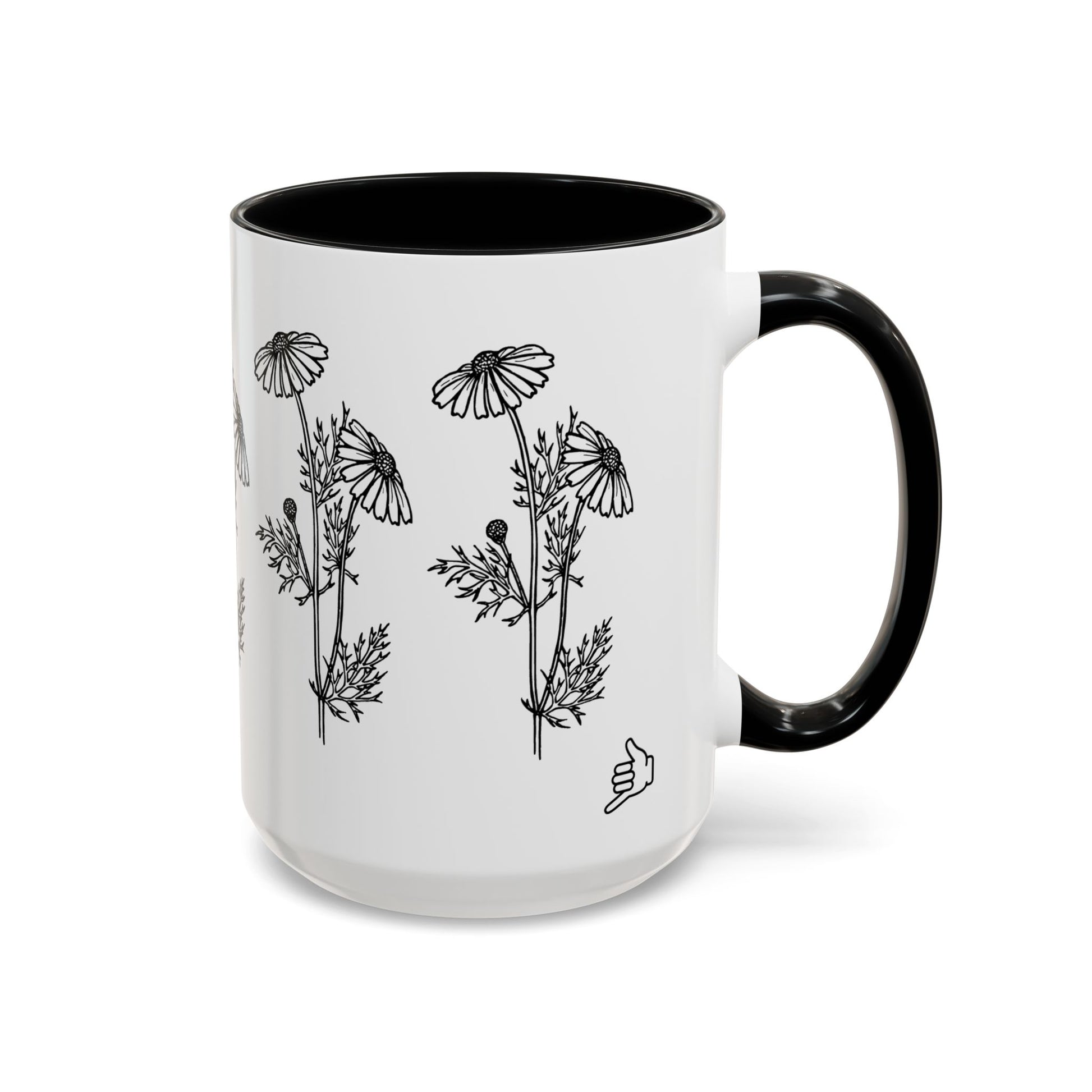 Wrapped Daisy Coffee Mug left