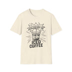 beige Powered By Iced Coffee T-Shirt